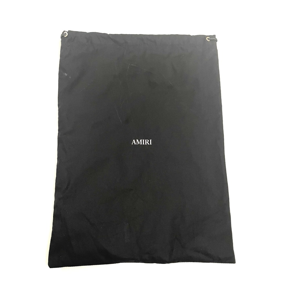 Amiri Dust Bag Unisex OS Black Drawstring Storage Accessory Logo Print
